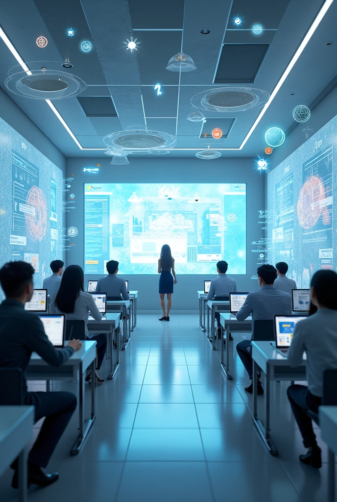 University classroom with meta-verse design