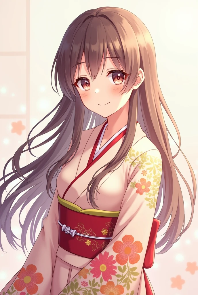 Kimono Beauty、Anime Style、smile、3:3、stamp