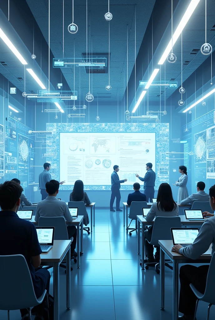 University classroom with meta-verse design