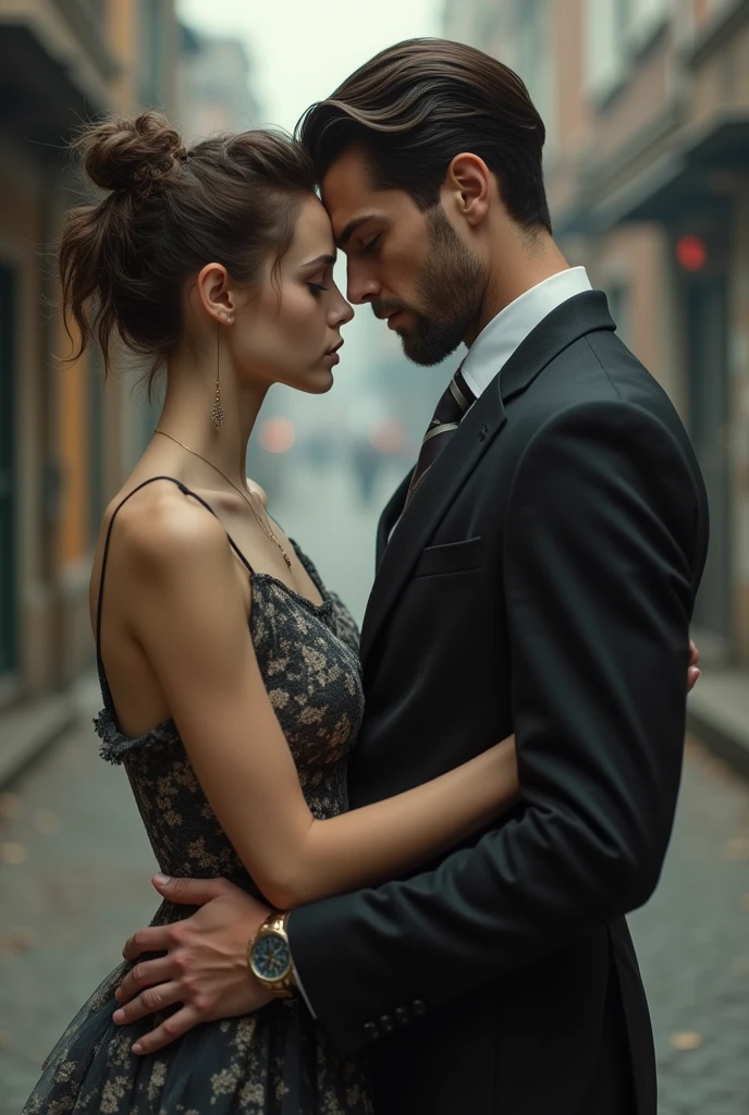 Ugly girl with handsome boy 