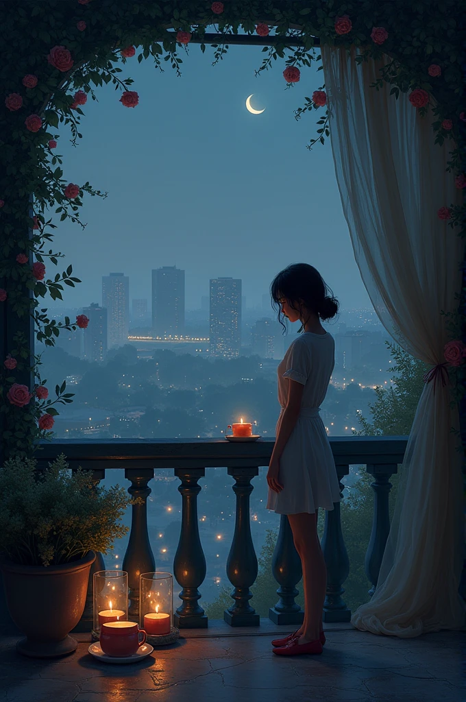 lonely love on the balcony
