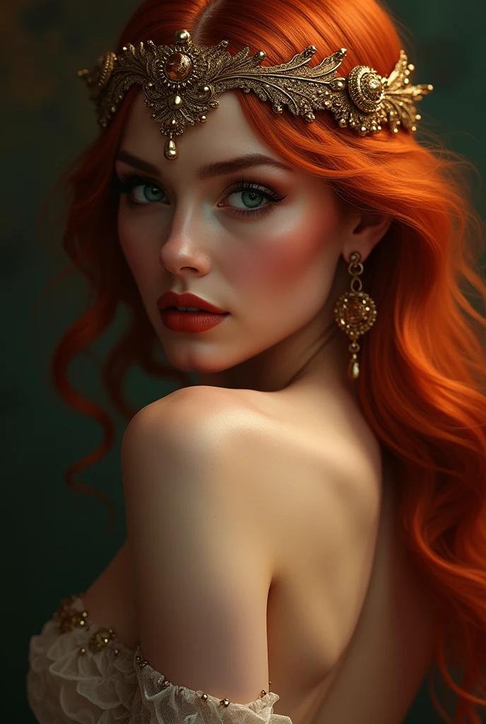 hot naked woman, redheadwear