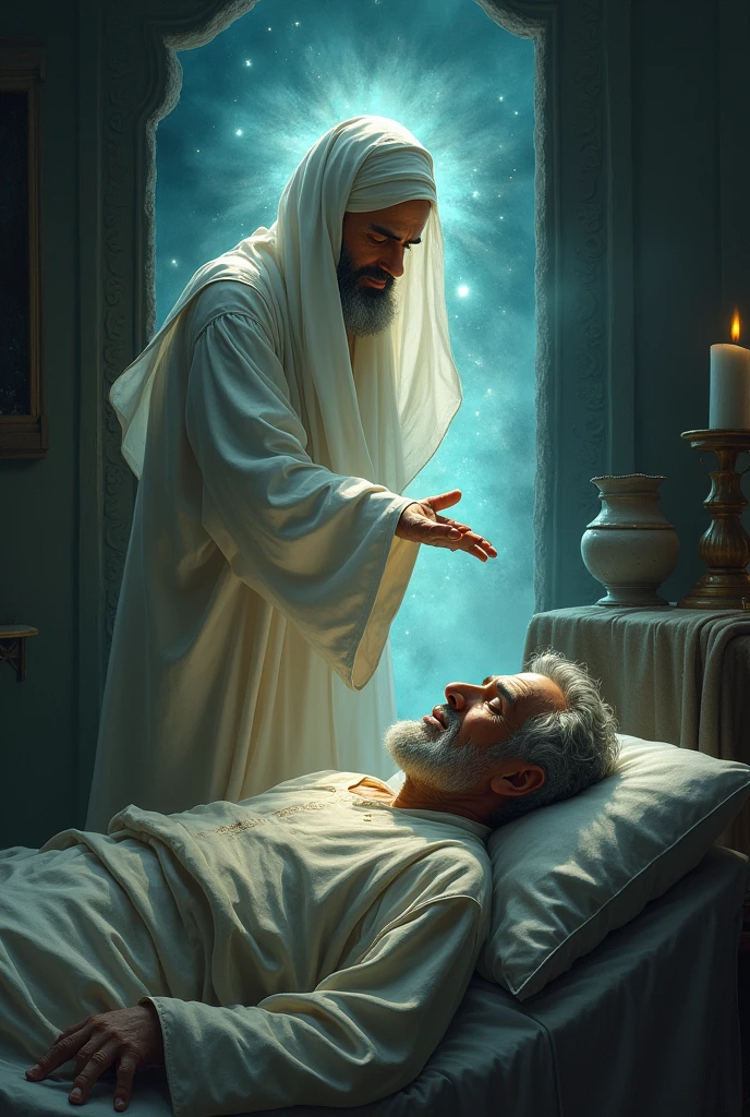 a muslim man
Seeing an muhammad while dying