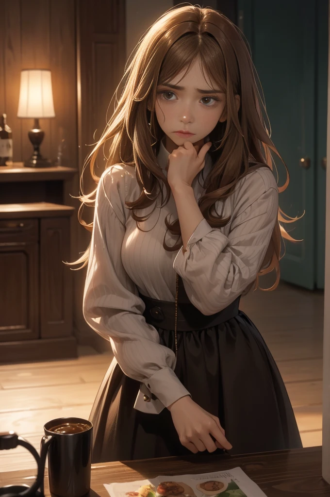 Name: Anna
Age: 30
Appearance: Anna is a petite woman with light skin and long, light brown hair. Her usually neatly styled hair is now in disarray, falling around her face in messy strands. Her brown eyes are dull and lifeless, and there are dark circles under them.
Personality: Anna is normally a strong and independent woman, but the loss of her son has hit her hard. She is currently dazed and disoriented, struggling to process the trauma of losing her son and watching him turn into a monster.