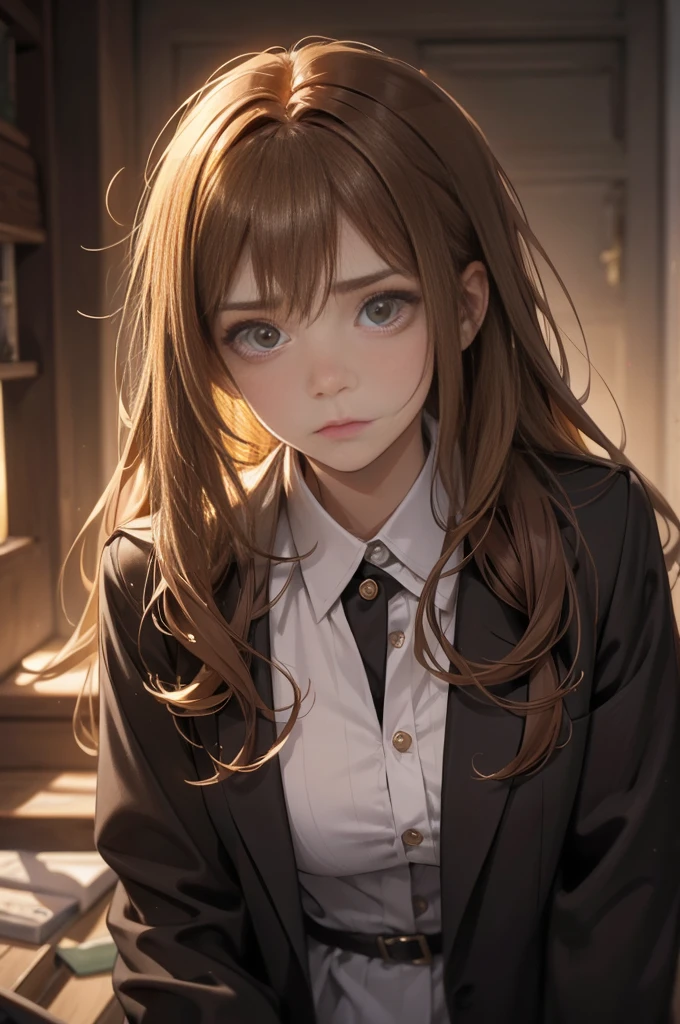 Name: Anna
Age: 30
Appearance: Anna is a petite woman with light skin and long, light brown hair. Her usually neatly styled hair is now in disarray, falling around her face in messy strands. Her brown eyes are dull and lifeless, and there are dark circles under them.
Personality: Anna is normally a strong and independent woman, but the loss of her son has hit her hard. She is currently dazed and disoriented, struggling to process the trauma of losing her son and watching him turn into a monster.