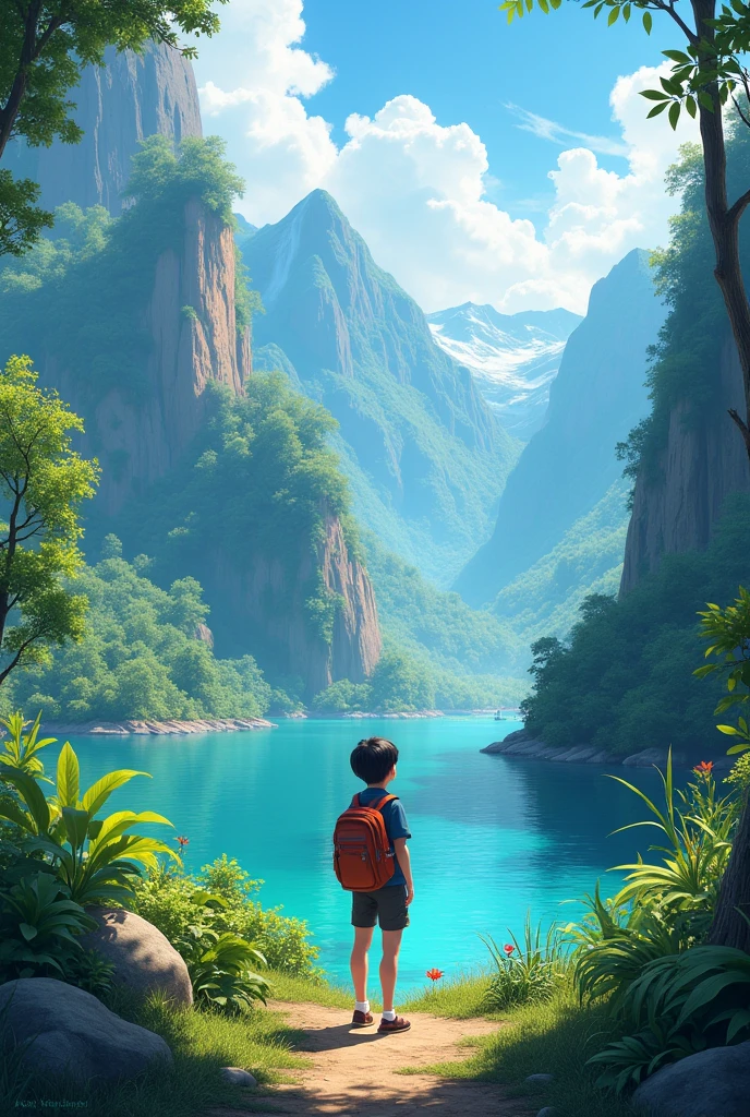 1 11th standard student go to beutiful place