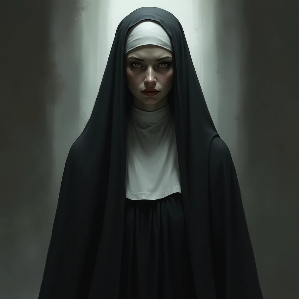 Saint Rose of Lima with her black and white clothing, her dark and evil side.
