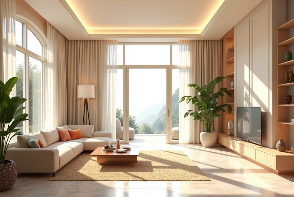 Home living room anime style, Maximalism, stairs, door, Prompts can be generated as follows: "(Best quality,4K,8K,A high resolution,Masterpiece:1.2),Ultra-detailed,(The strokes are delicate,Sharply defined),Large living room, Clean walls,Modern home,Maximalism,A neat and orderly space,Bright and clean environment,warm and inviting atmosphere,contemporary design,Functional furniture, Minimal distractions, Calm and peaceful atmosphere,Soft color palette,Neutral tones,Simple and elegant style,Smooth lines and shapes,Intentional and purposeful arrangement,peacful,Visual harmony,Meticulous attention to detail,Inspiring and motivating environment,Peace of mind,Quiet and peaceful environment,A harmonious balance of function and aesthetics,Superior workmanship and quality,Clear and uncluttered space,Great for intellectual pursuits,There are no distracting or unnecessary elements,Clean and refreshing appearance,Compositions that are cohesive and visually appealing,The harmony of the subject with its surroundings,serene and inviting atmosphere." Be aware of: 1. Don't include any explanatory content,2. tags and commas","Separate 3. Tags are ranked from highest to lowest importance 4. The tag does not contain quotation marks""