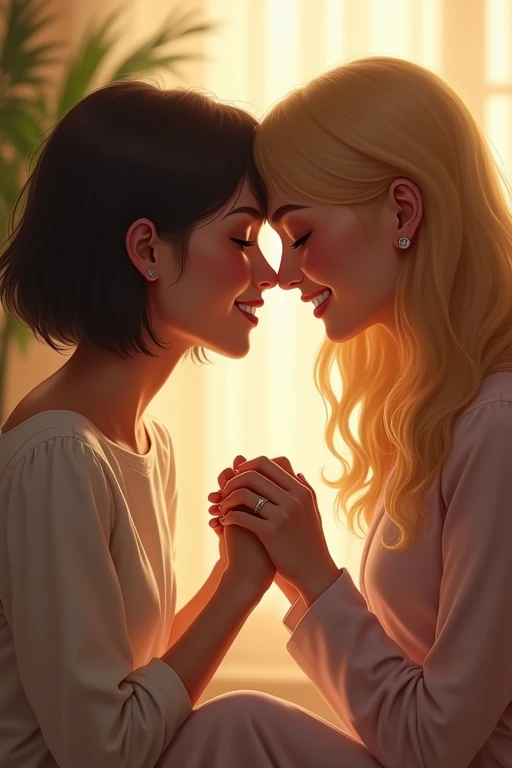 a lesbian girl with her wife