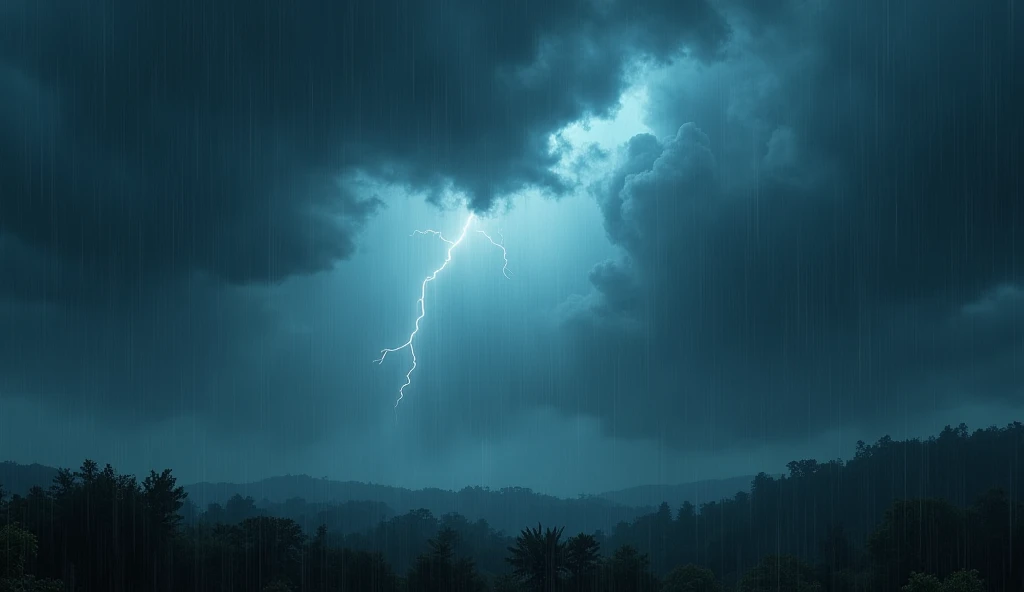 The rainy clouds.  Heavy rain showers, thunderstorms 