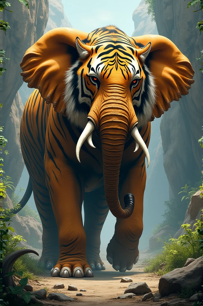 Elephant and tiger combination