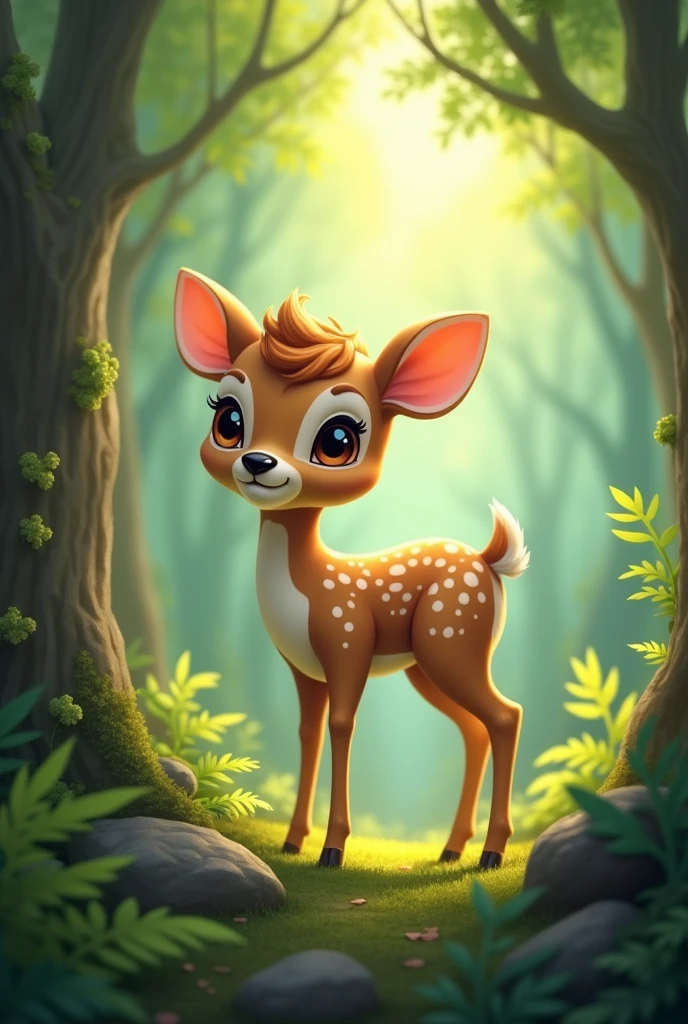 Little deer in the forest