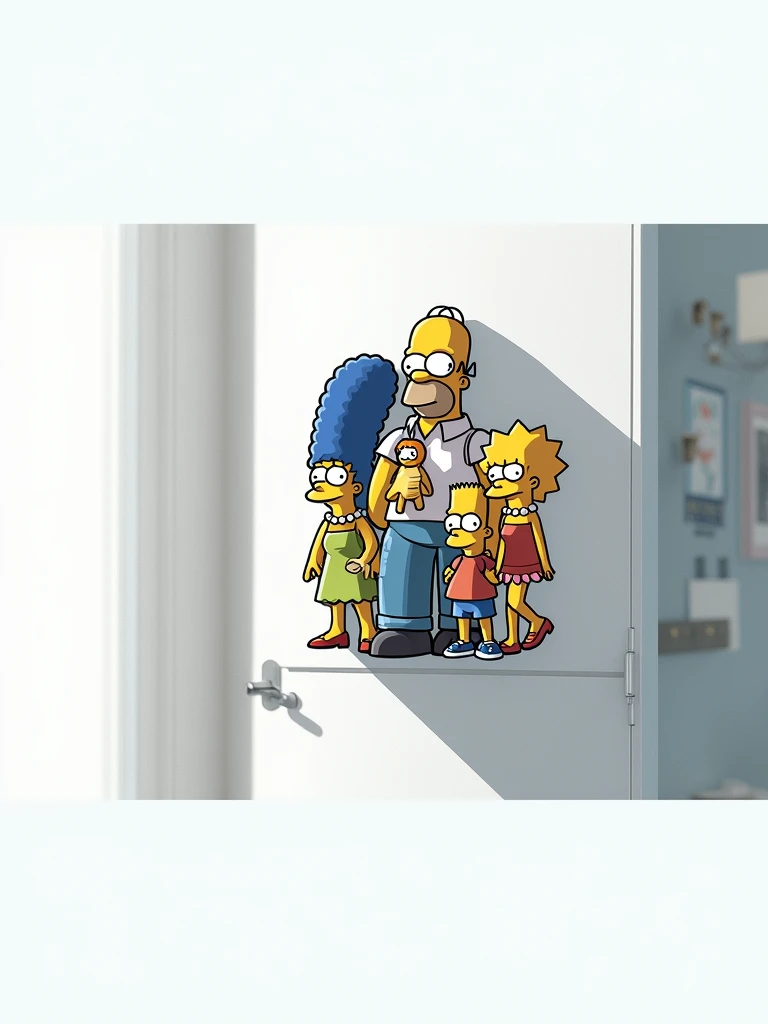 Turn this photo into a cartoon style image "os simpsons".