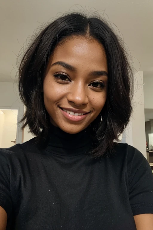 black woman selfie smiling style profile picture