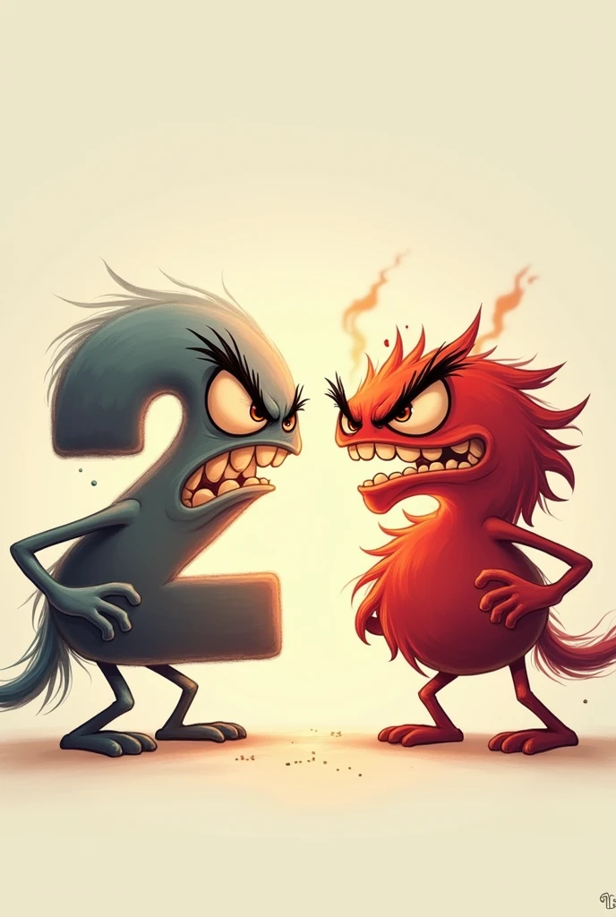 Two 2s talking angrily