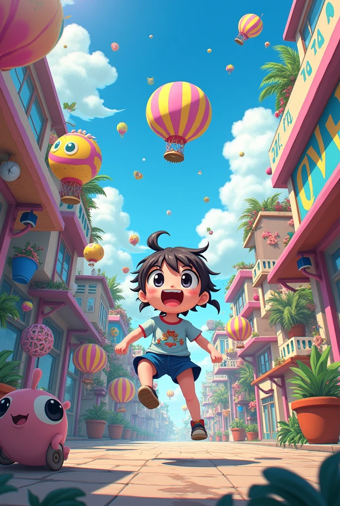Japanese anime style More silly