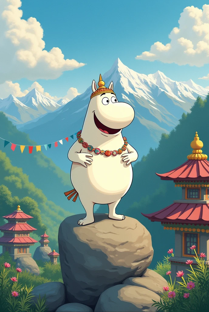 Mumin sing a song in nepali cartoon 