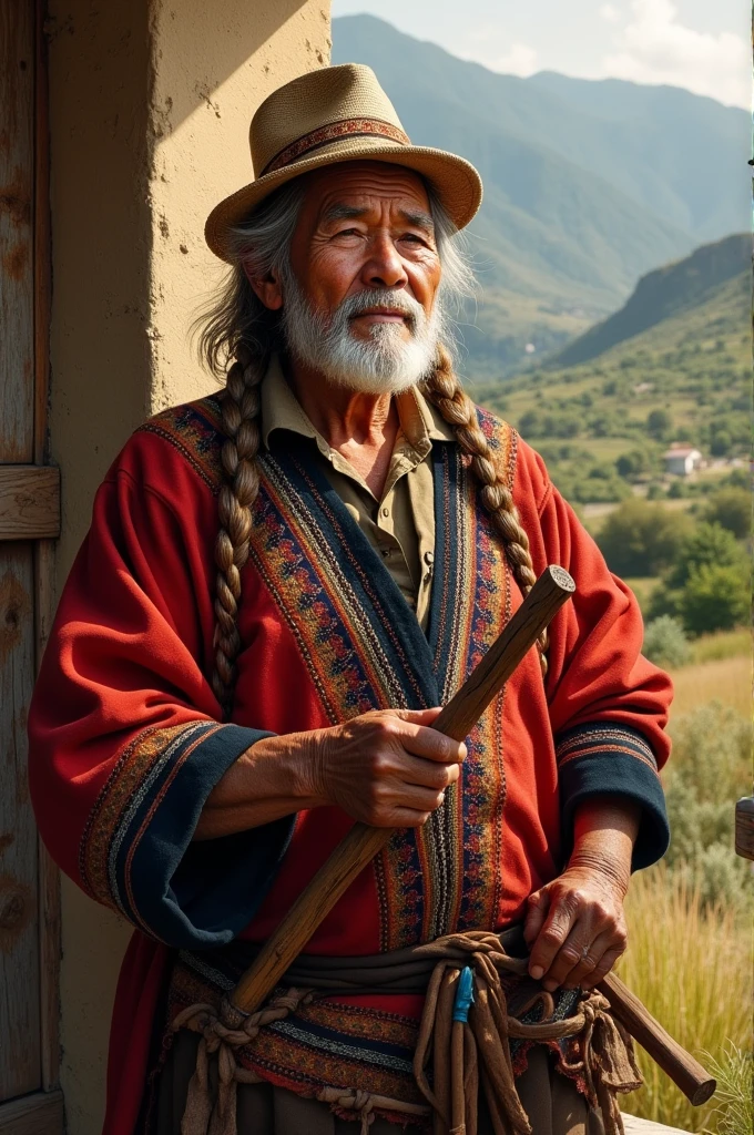 Willi Konka in Chilean spindle clothing