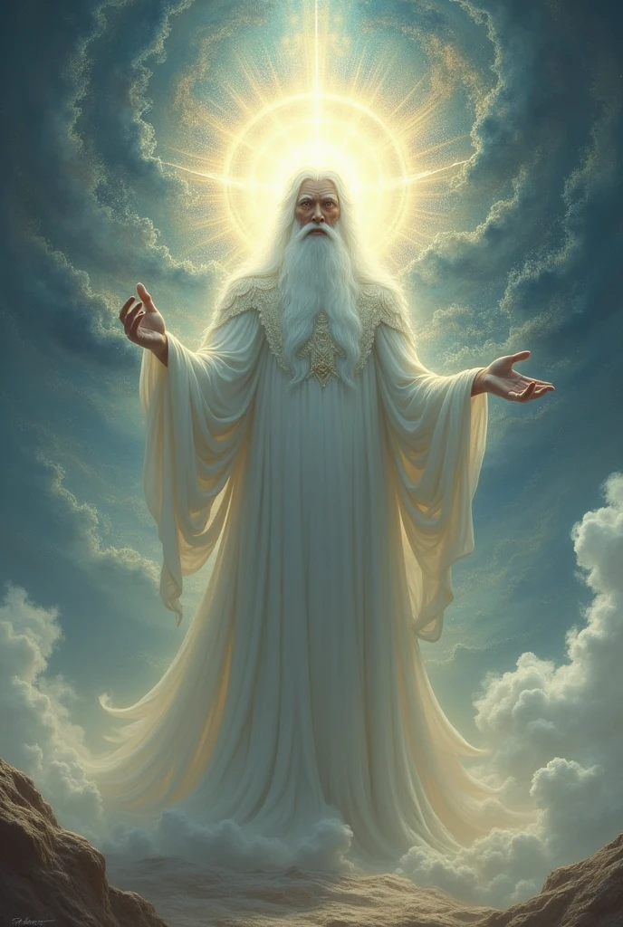 Make the image of God looking at the camera