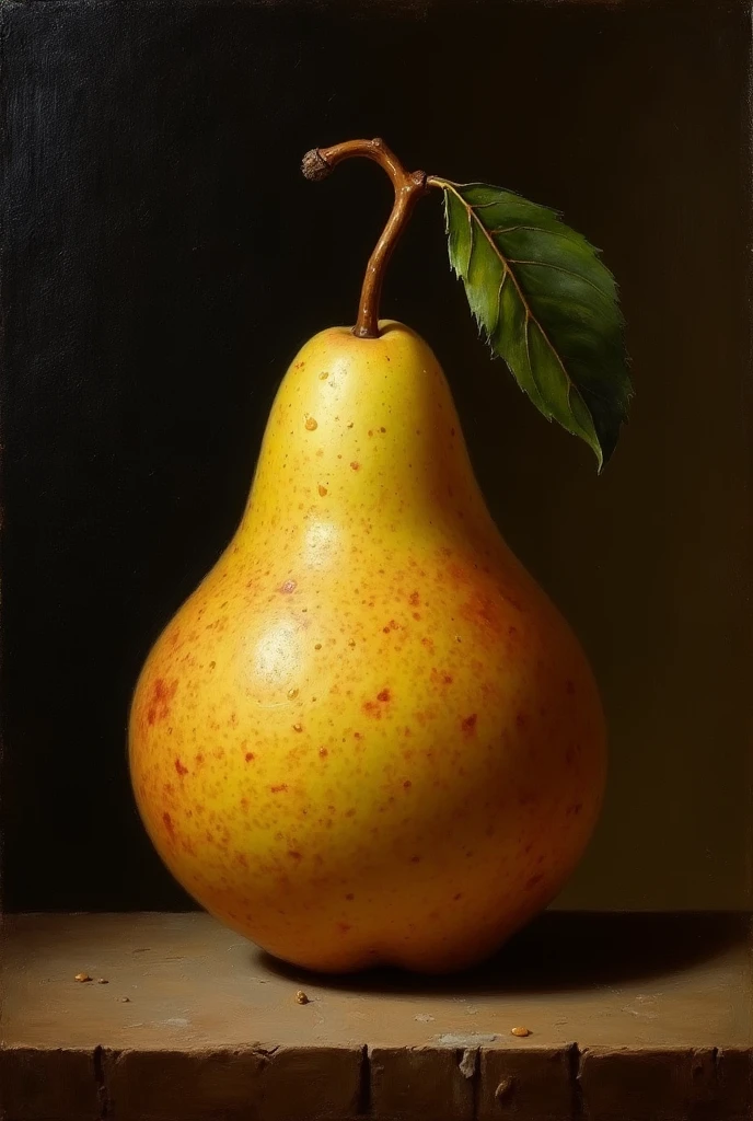 Baroque style painting pear