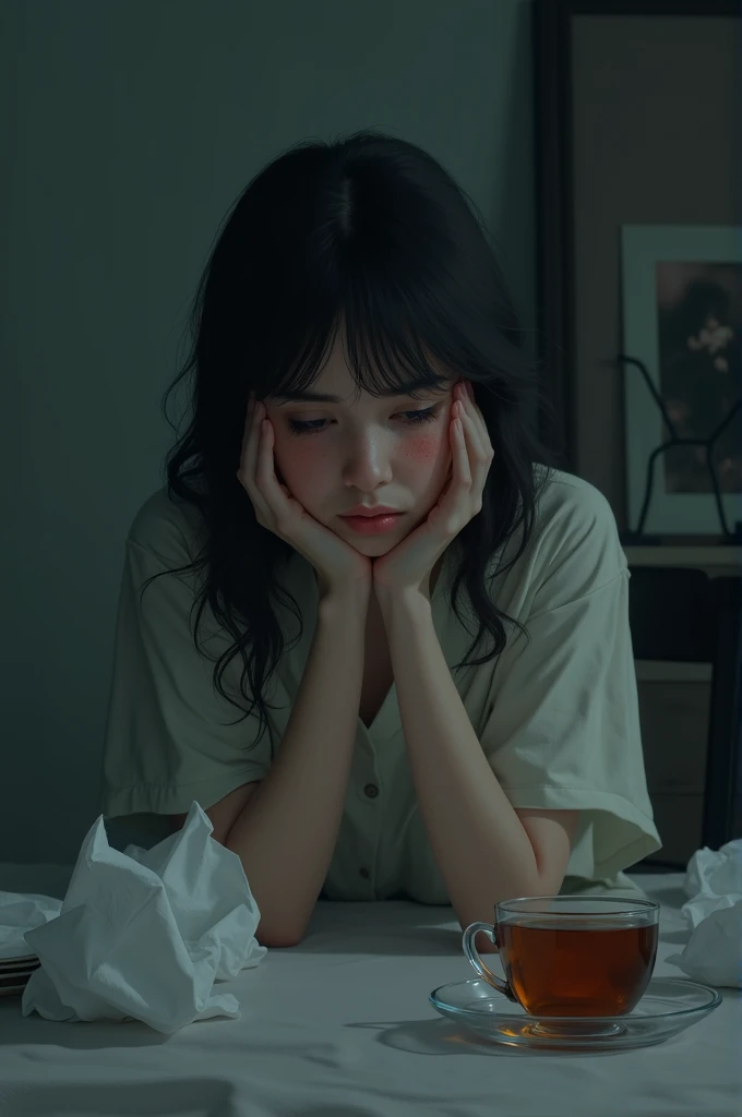 sad girl sitting crying after breakup