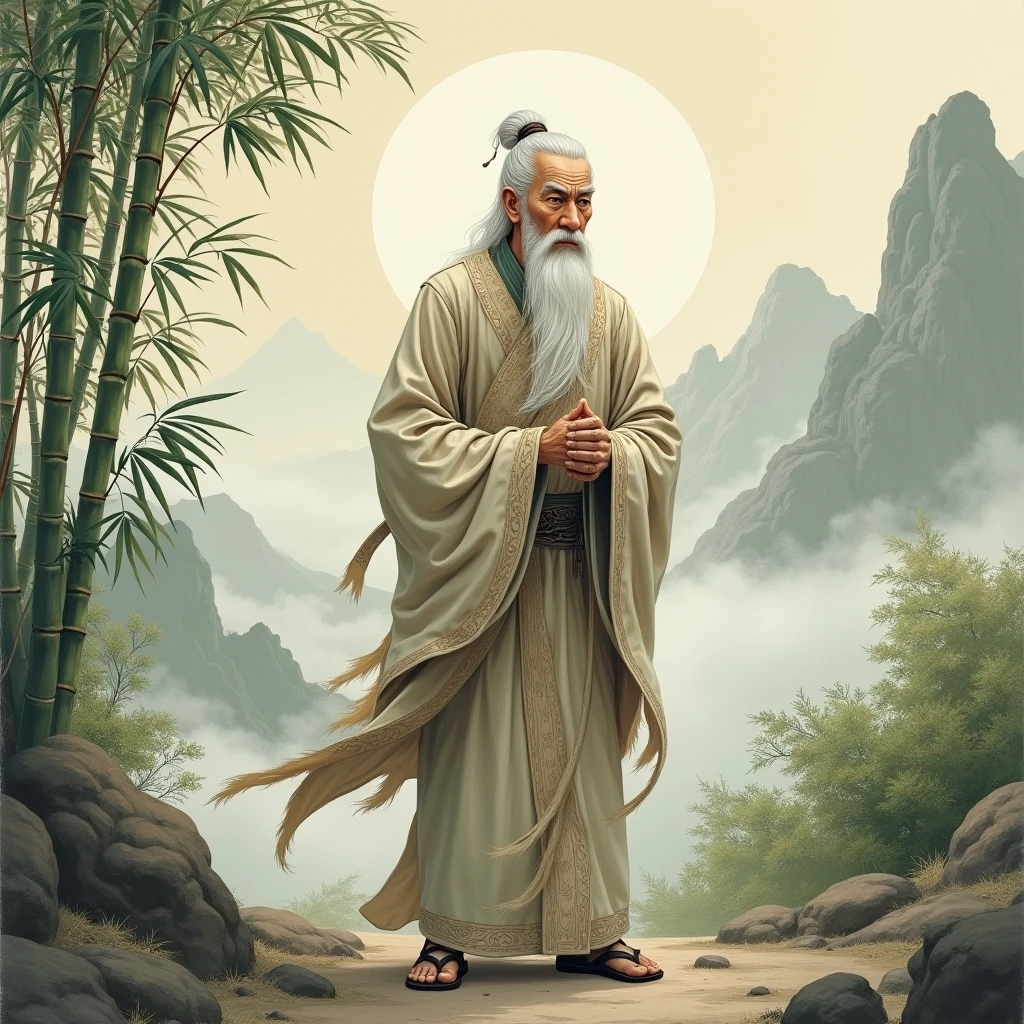 An old Chinese Taoist