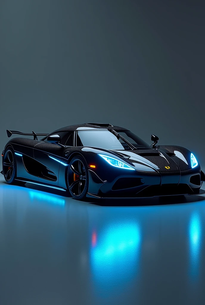 Roenigsegg agera rs black with blue leds High resolution, 