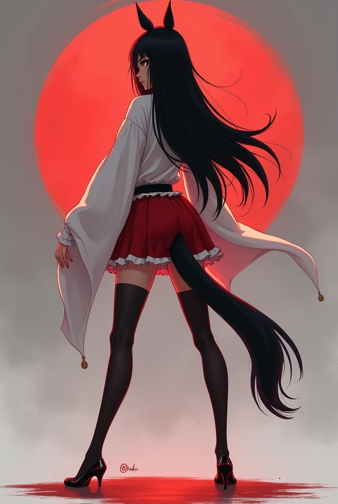 Create Rukia from Bleach on all fours with a big round butt, good tits and in an erotic pose my 