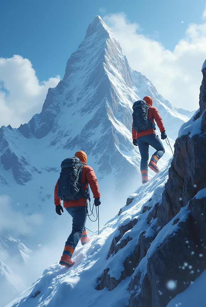 compete for a period. Whoever reaches the top of the mountain first, wins."
