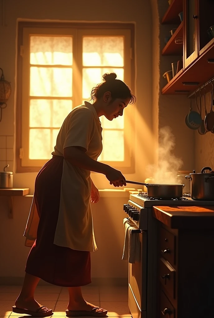 THE SUN IN PETER'S HOUSE :
Now create Pedro's mother Marta who worked tirelessly to keep her home afloat