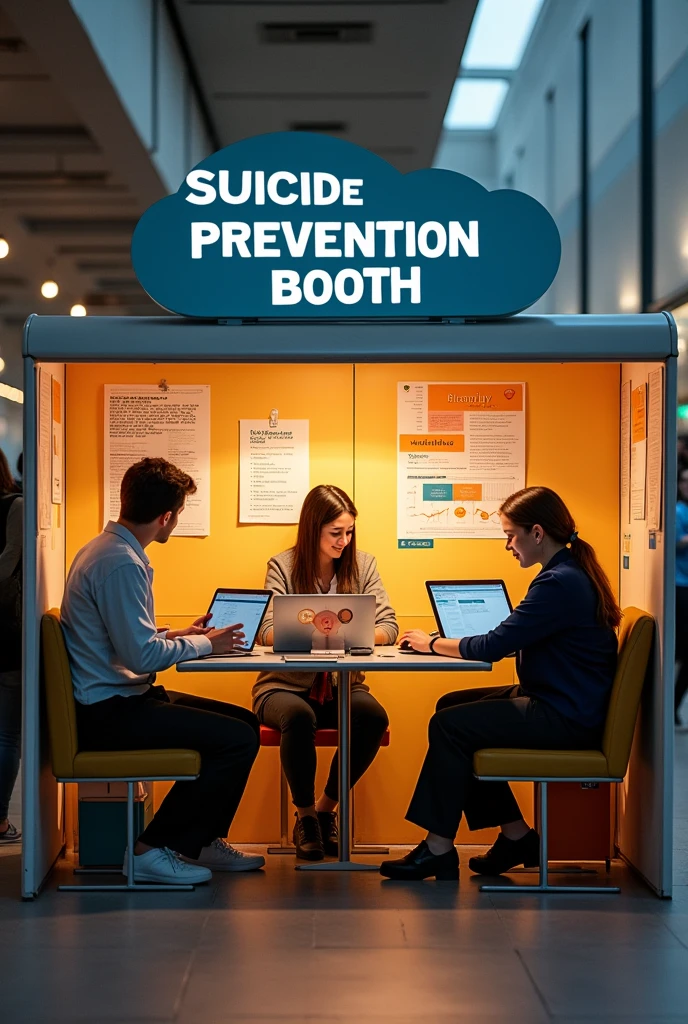 I created a suicide prevention booth to do at my university