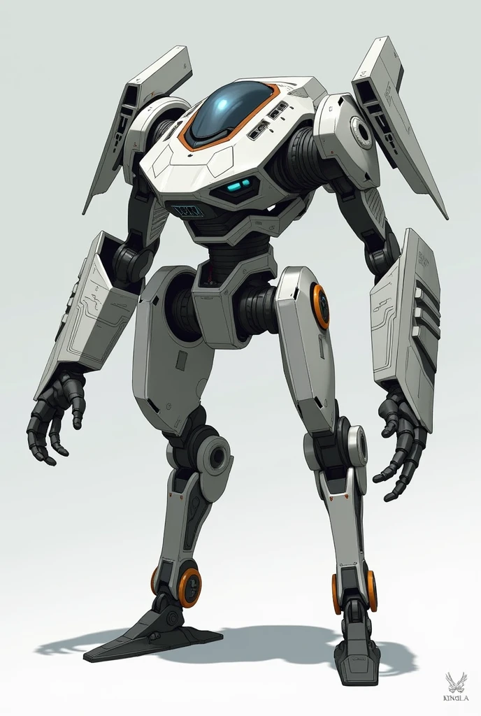 (A plane with legs and arms)、Hover Balancer Legs、Gauntlet Arm、Future driving force、Weapon-equipped wings、