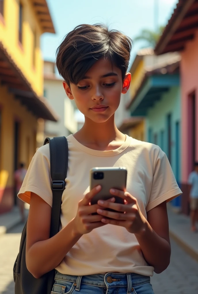 A Brazilian ager with a J5 Prime cell phone