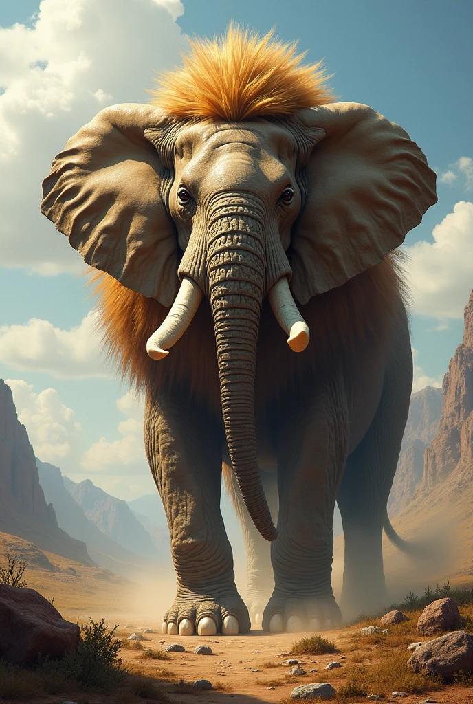 Elephant + lion one bod