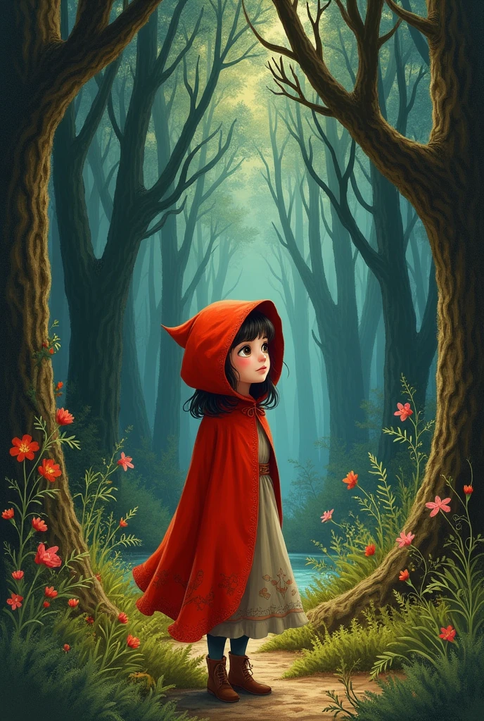 Illustration for the book Little Red Riding Hood