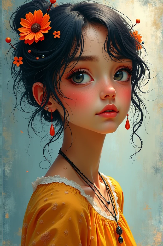girl who express emotions and tell stories in ways that words sometimes cannot through arts