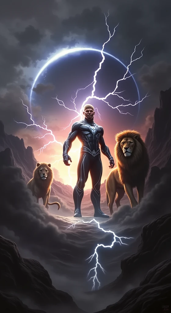 Crie o Black Bolt , com nome do tiktok, live battle , live pro, with lion and Zeus on the side