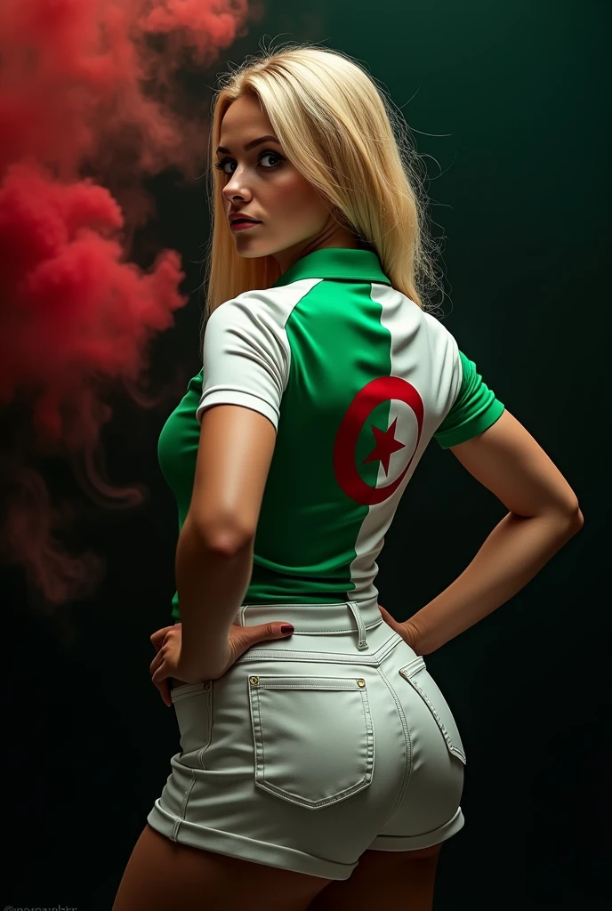 masterpiece, (photorealistic:1.4), best quality, beautiful lighting, detailed, 1girl, alluring, looking at viewer, ((hands behind head)),
<lora:xoaeriel:1>xoAeriel, green eyes, (freckles), (serious face), single hair bun, ((red choker, green and red jump suit)),
((stadium))