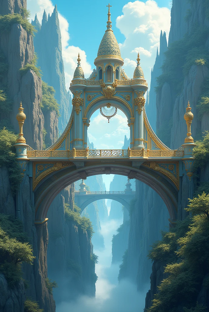 bridge between the worlds, magnificent, close up, details, sharp focus, elegant, highly detailed, illustration, intricate, beautiful, Trending artstation, pixiv, digital Art, by Jordan Grimmer and greg rutkowski, WLOP, Studio Ghibli,