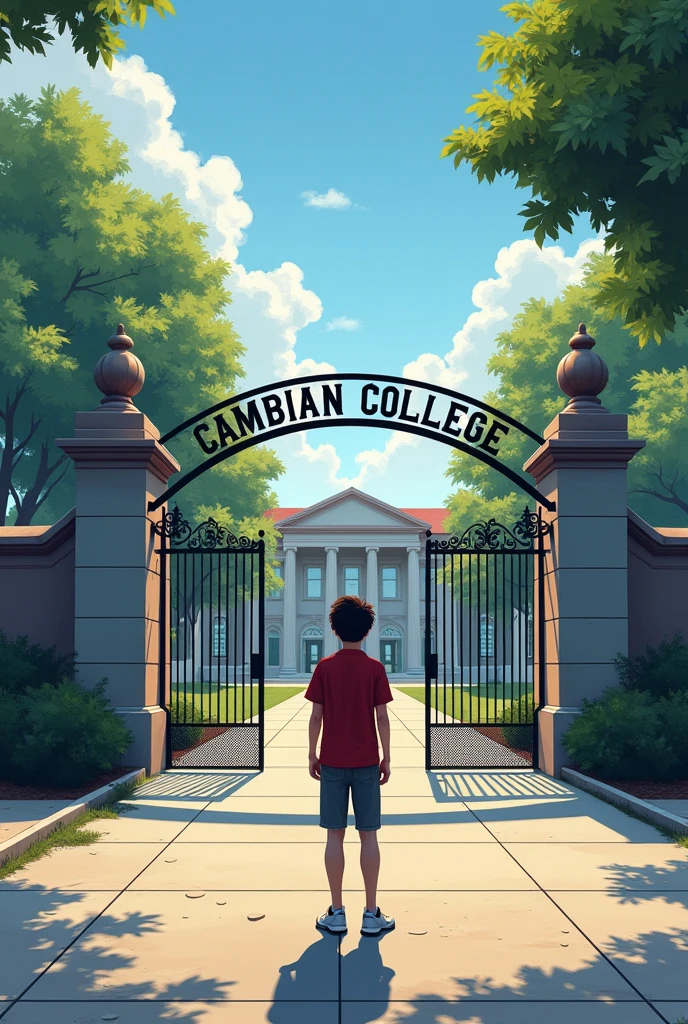 I am a boys student of cambrian school and College. I see my College gate.College name shown the college gate. College name cambrian College