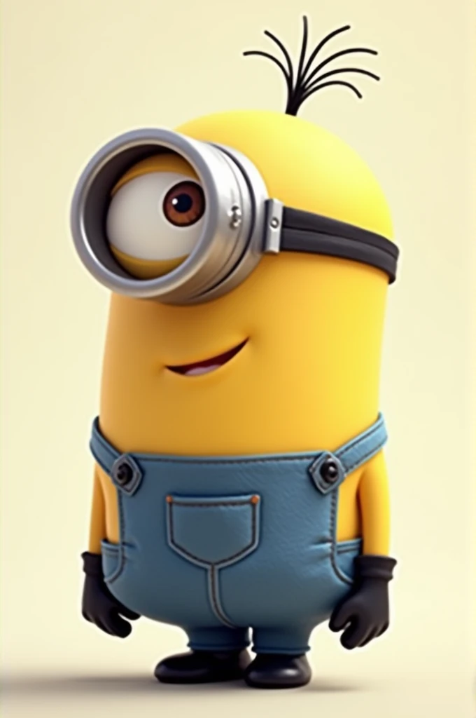 A minion standing in profile
