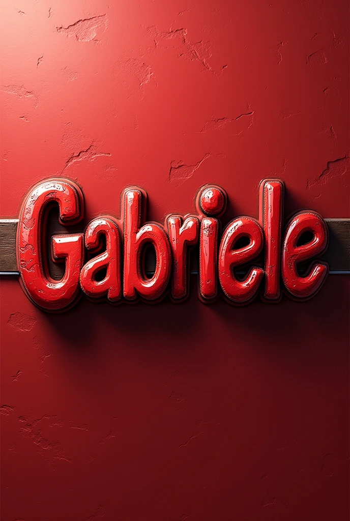 Name Gabriele in rot in disney cars design