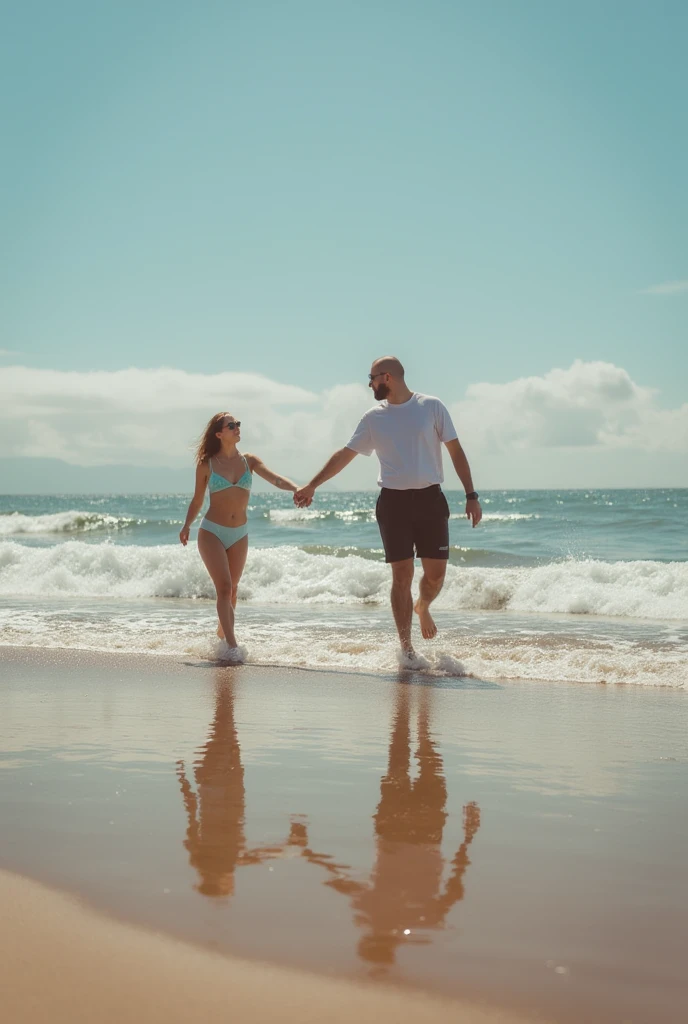   on the beach