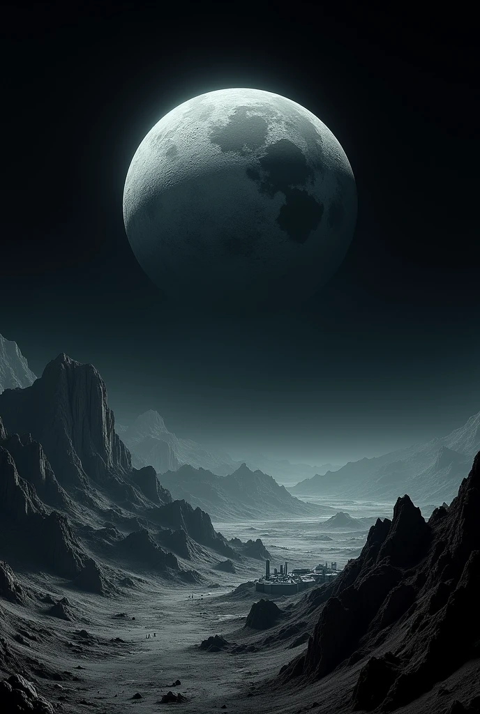 Algeria world pictured as moon