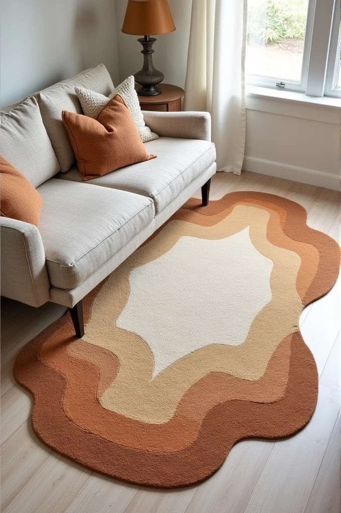 Irregular Shaped Tufted Custom Rug Handmade Area Rug Carpet for Home, Bedroom, Living Room, Kid