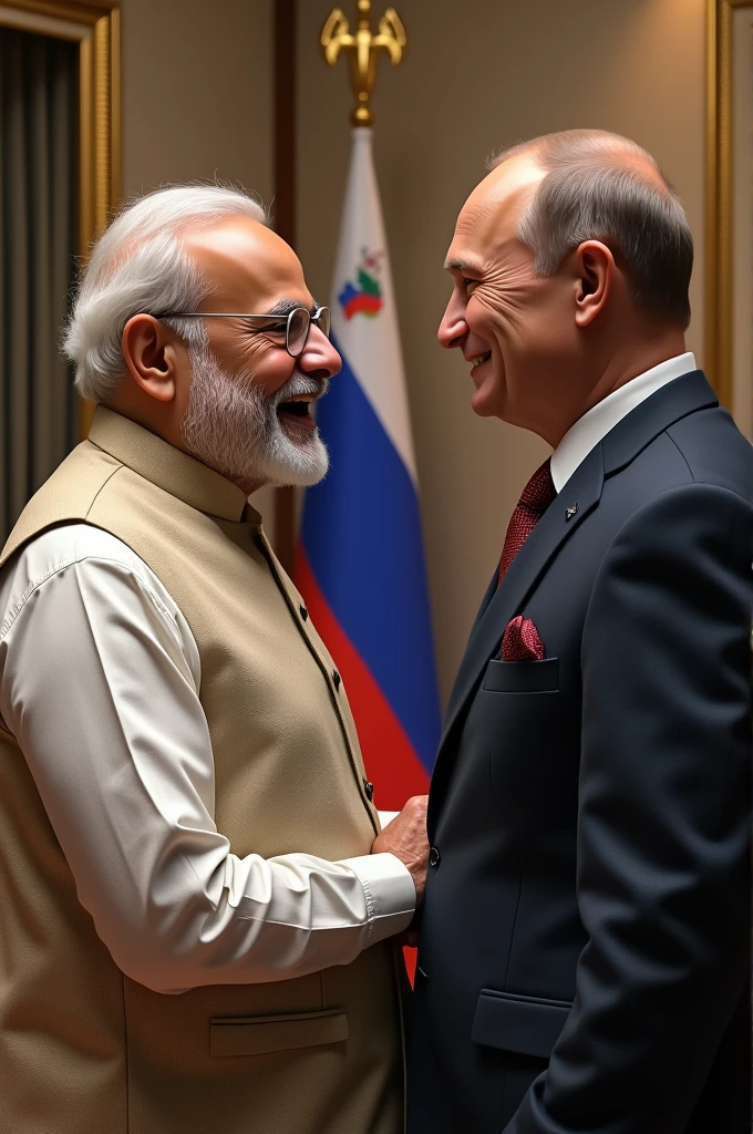 Modi and putin are laughing