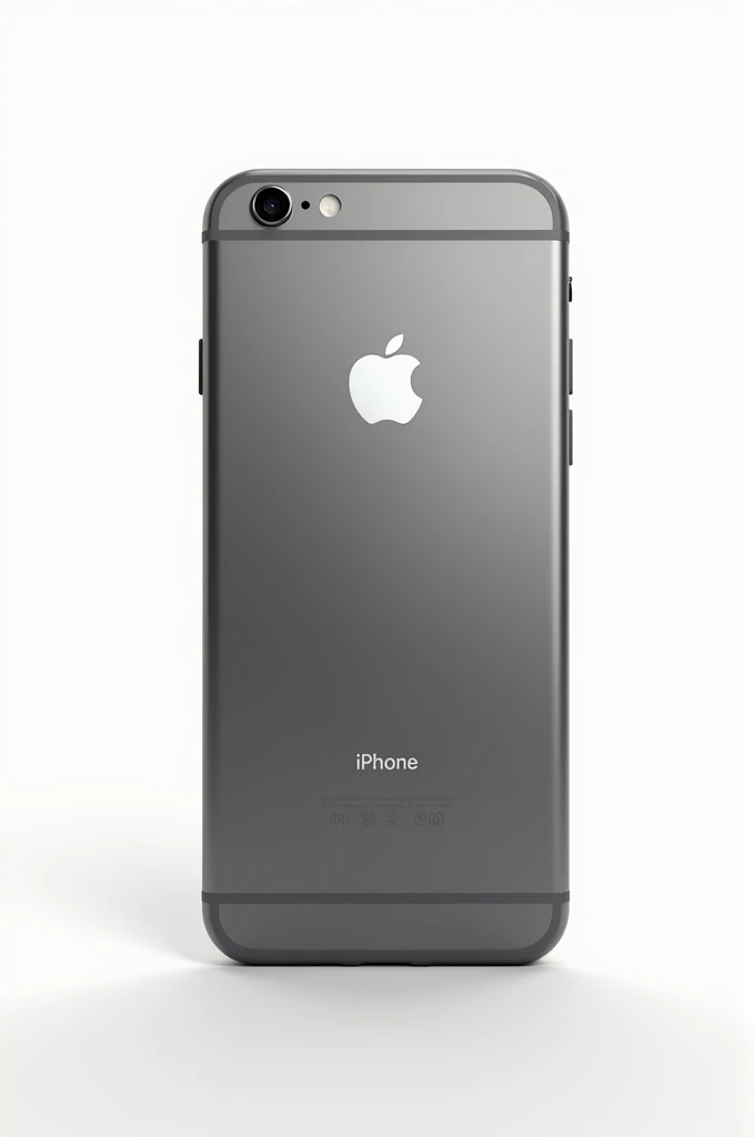 iphone 6s plus space gray in the white background included iphone font writing and logo