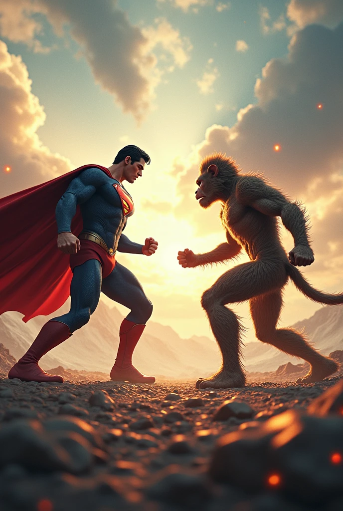 Superman vs Wukong face to face