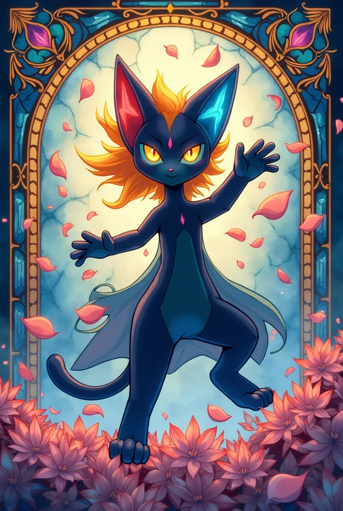 tide play,luxray, split color hair, wind, flying petals, stainedglassai, ornamental, intricate details, dufkova, 2d, lineart, watercolor, ink watercolor, random color hair, super long hair, wavy, 1girl,alraune,flower, alraune, detailed, intricate, perfect lighting, perfect shading, (flat color:1), (2D:1), (masterpiece, award winning, best quality:1.25), (mature adult:1.3)