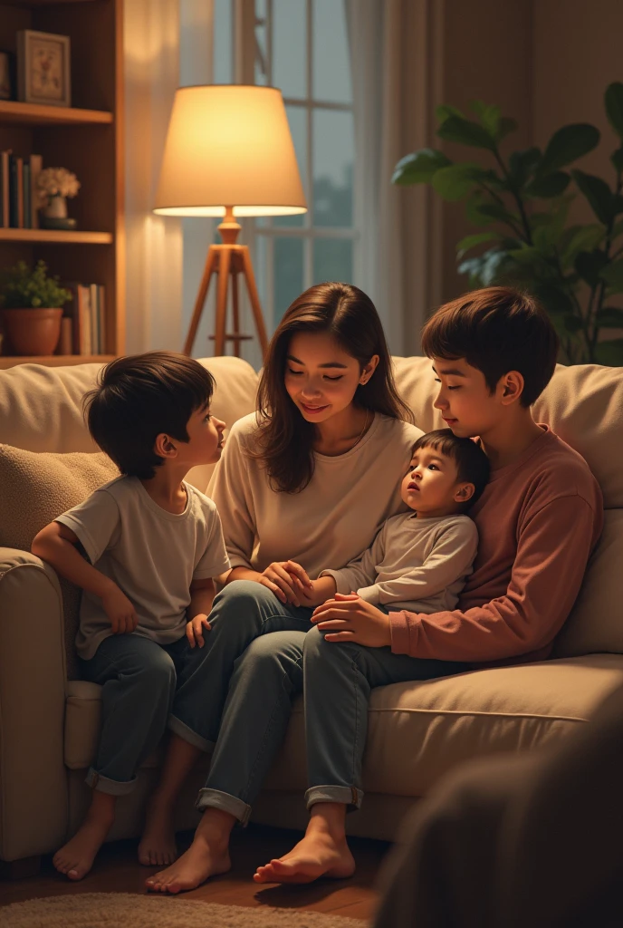 Listen carefully to what other family members say in the living room.